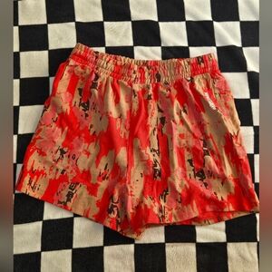 Gymshark Red and Tan Athletic Shorts